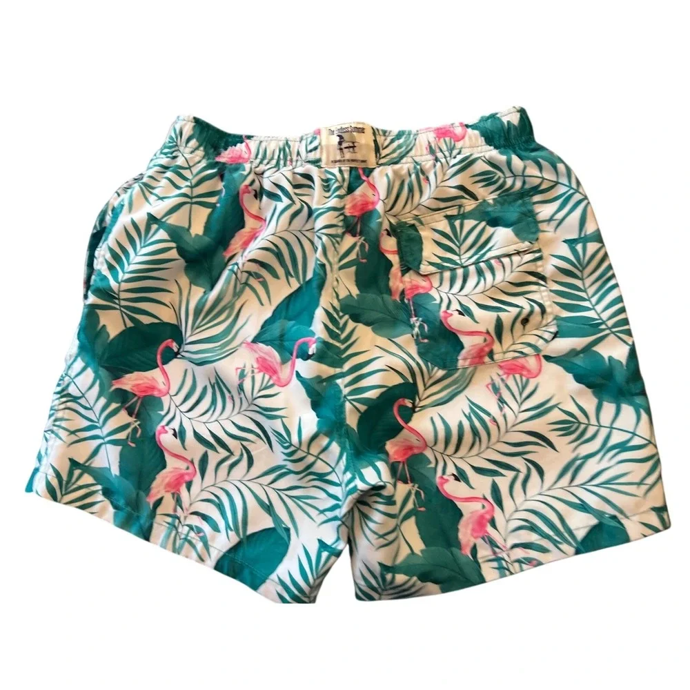 The Endless Summer Flamingo Tropical Swim Trunks Men's Size M